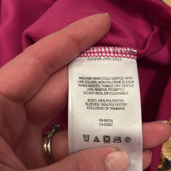 Columbia Purple/Navy Fleece 1/4 Zip Top - Picture 6 of 7